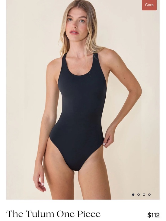 Andie Other - Andie Tulum One Piece (Size L) Black